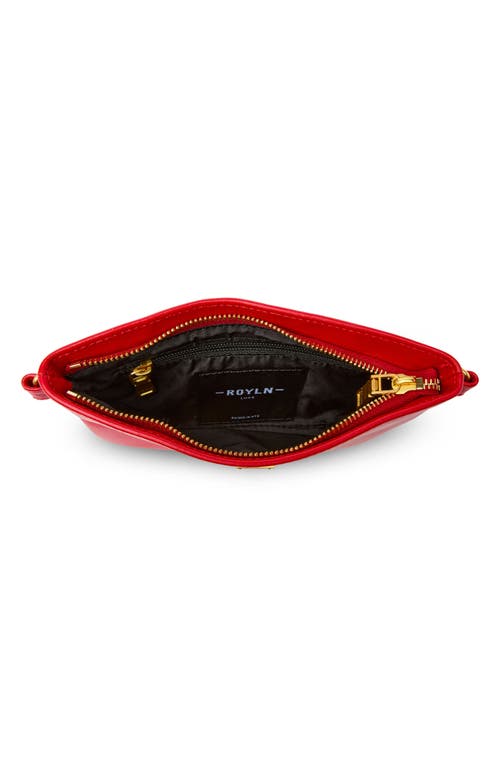 Think Royln Fame Croc Embossed Leather Crossbody Bag