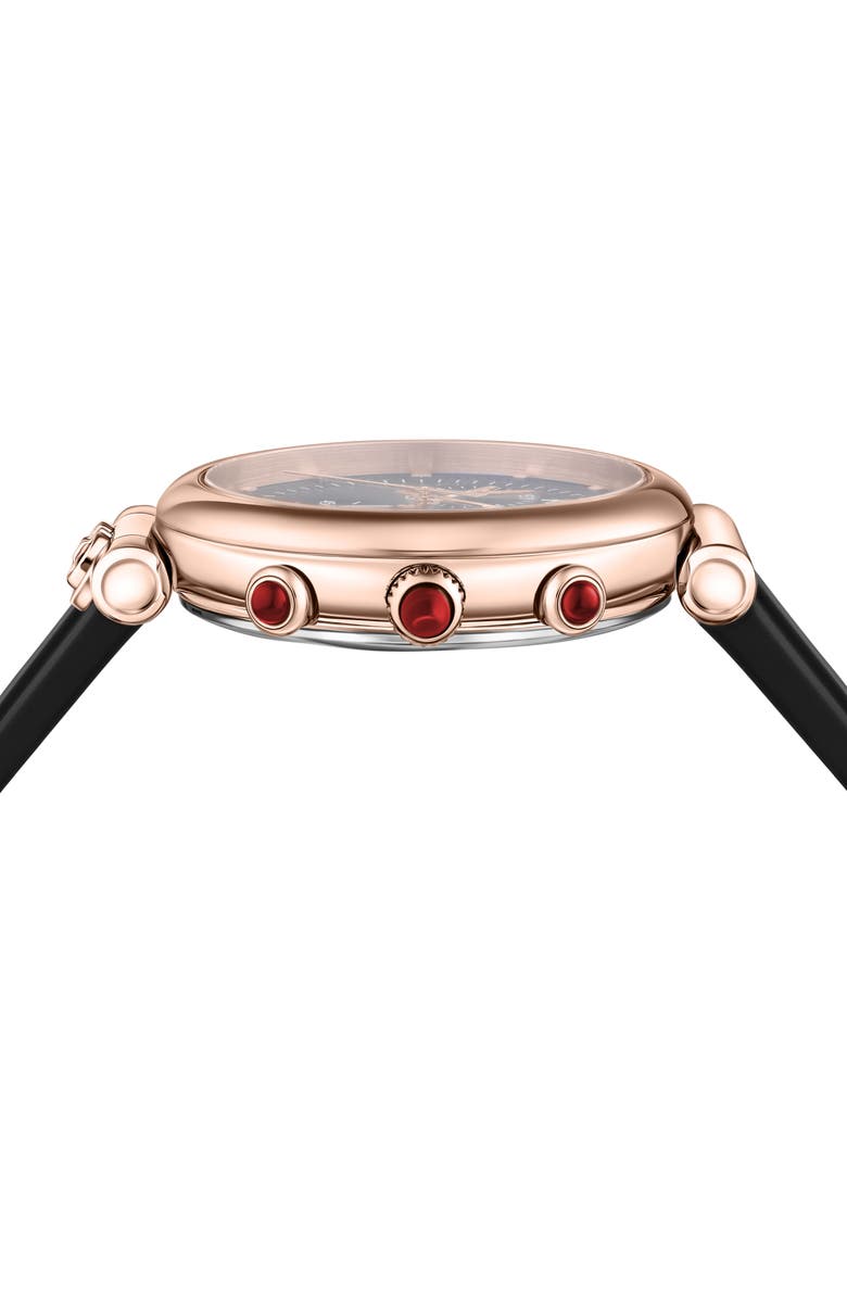FERRAGAMO Ora Silicone Strap Watch, 40mm, Alternate, color, Rosegold