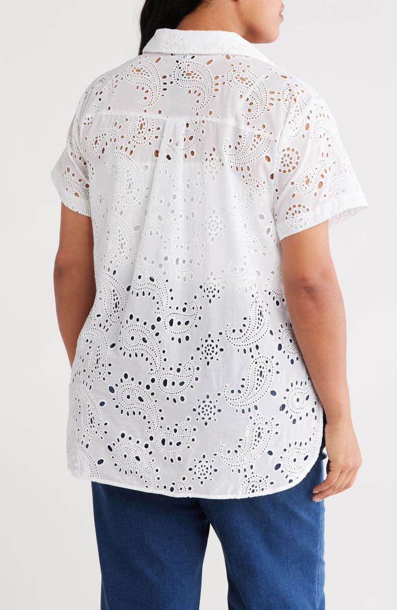 Universal Standard Short Sleeve Shirt, Alternate, color, White