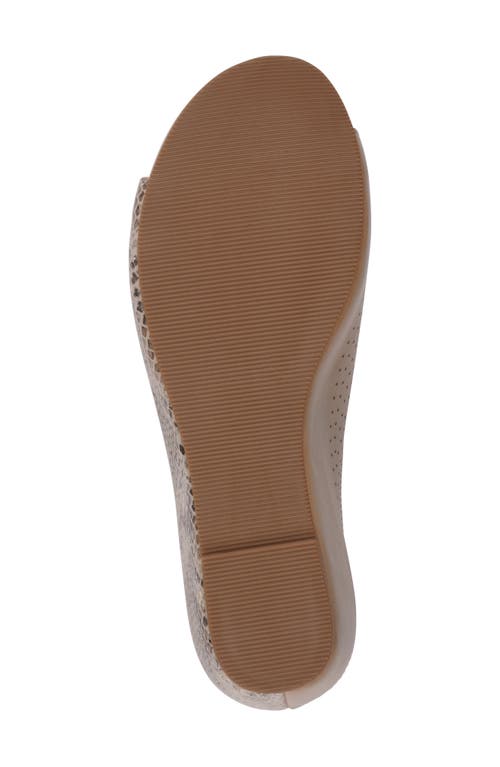 Gc Shoes Dacia Wedge Slide Sandal In Tan