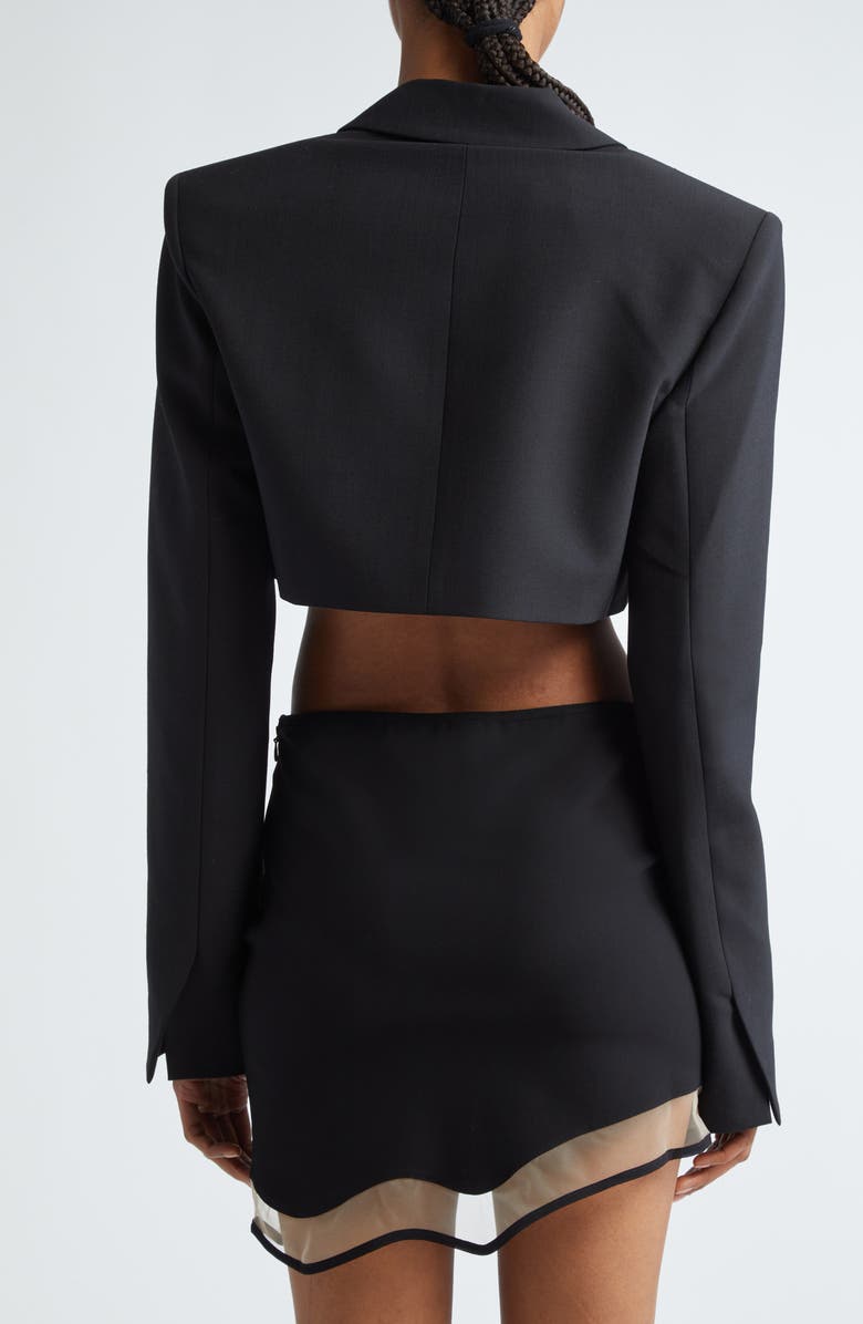 Nensi Dojaka Tailored Crop Blazer, Alternate, color, 