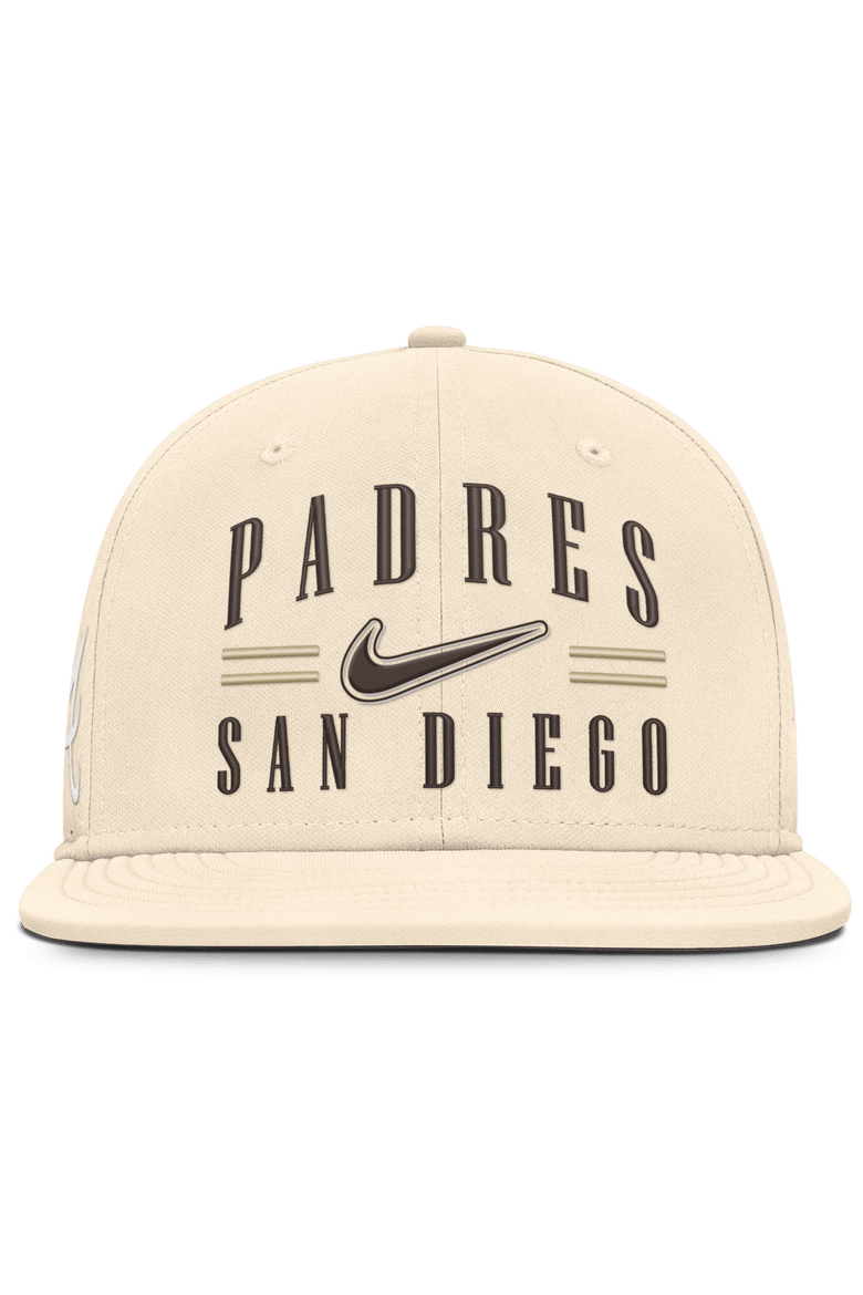 Men's Nike Natural San Diego Padres True Dri-FIT AeroBill Fitted Hat, Alternate, color, Natural