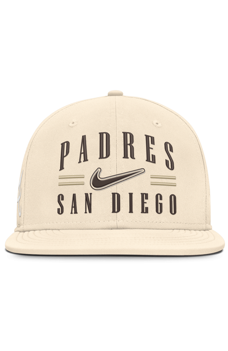 Nike Men's Nike Natural San Diego Padres True Dri-FIT AeroBill Fitted Hat, Alternate, color, Natural