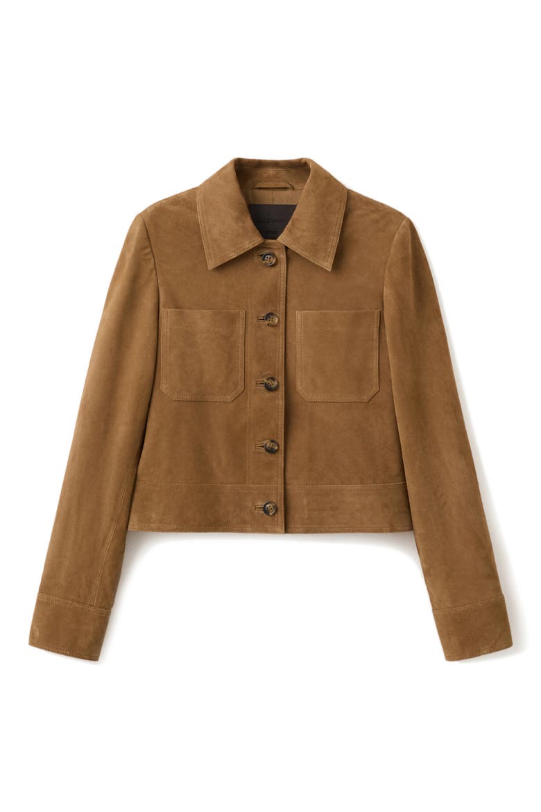 Suede Jacket, Alternate, color, OCHRE