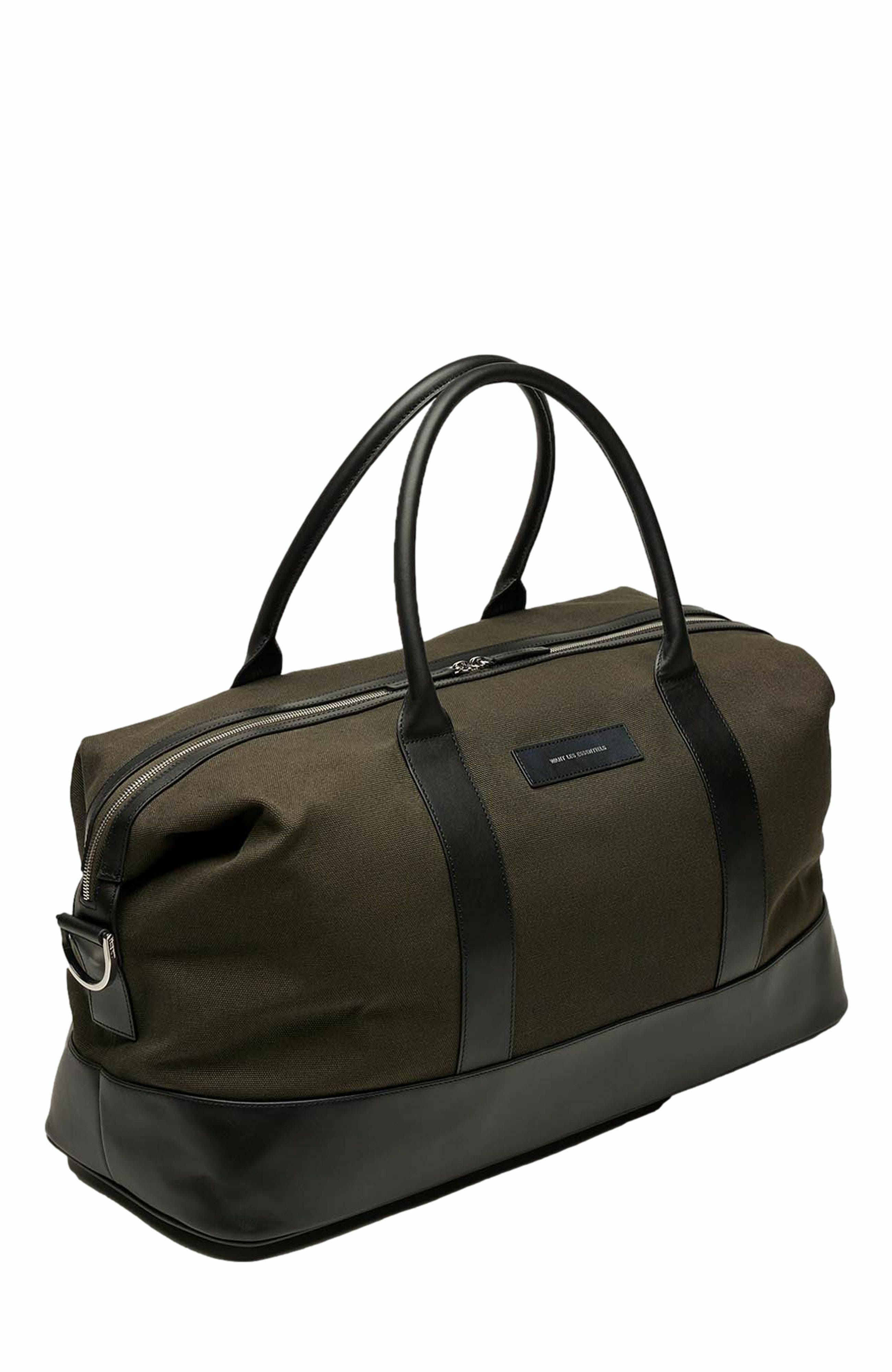 WANT Les Essentiels Kelowna Organic Cotton Canvas Weekender Bag, Alternate, color, Green