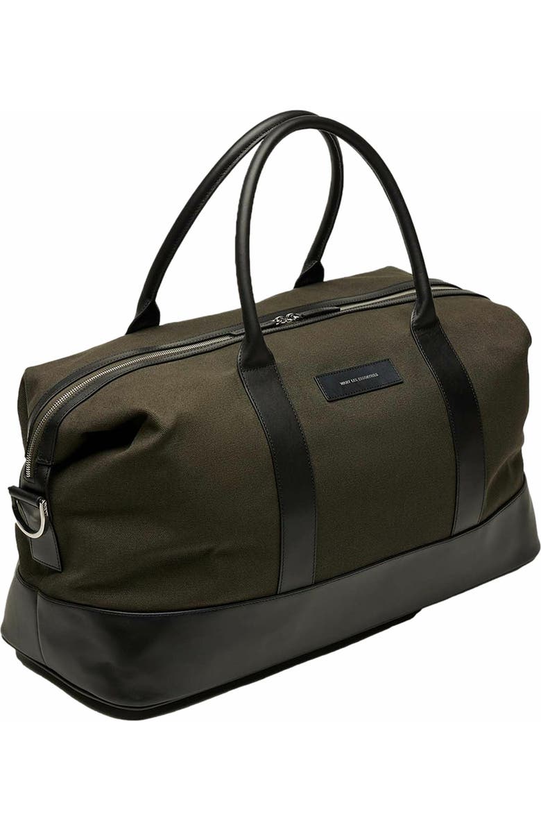 WANT Les Essentiels Kelowna Organic Cotton Canvas Weekender Bag, Alternate, color, Green