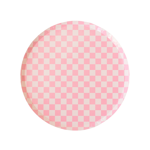 Checkered Dessert Plates