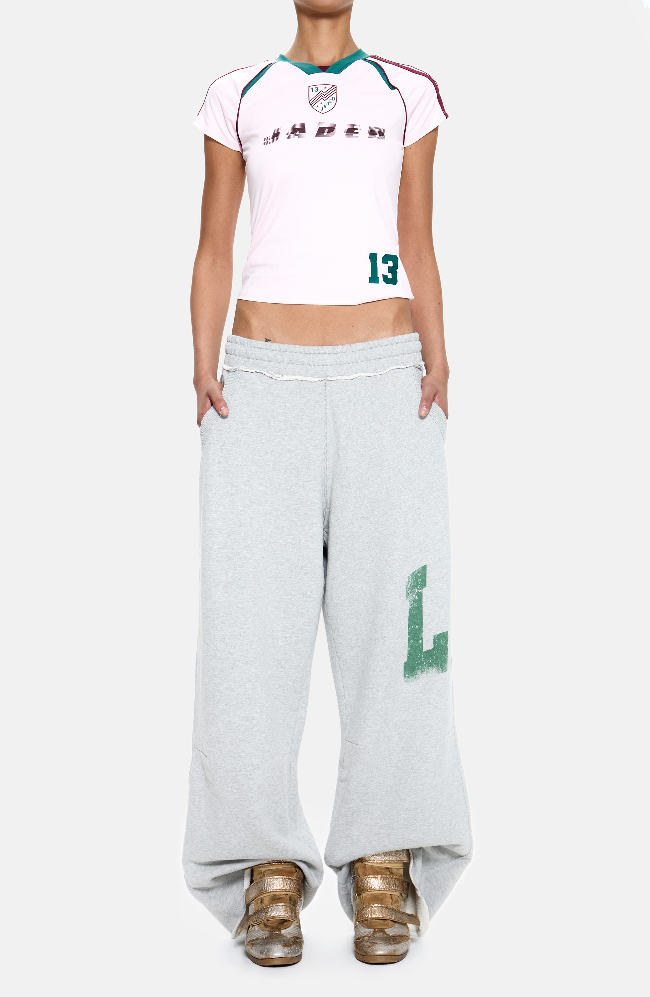 LDN Print Grey Marl Monster Joggers (Women) | Nordstrom