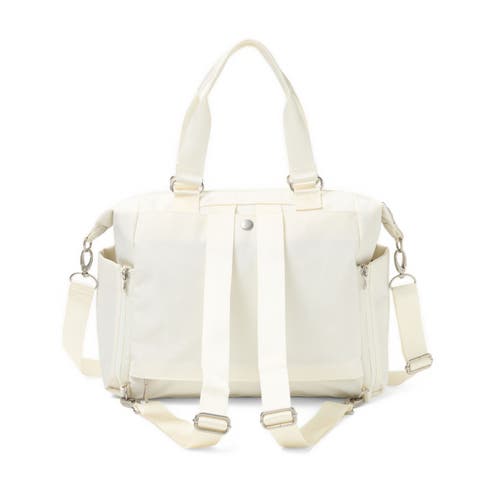 Baggallini Trifecta Convertible Backpack With Rfid Wristlet In White