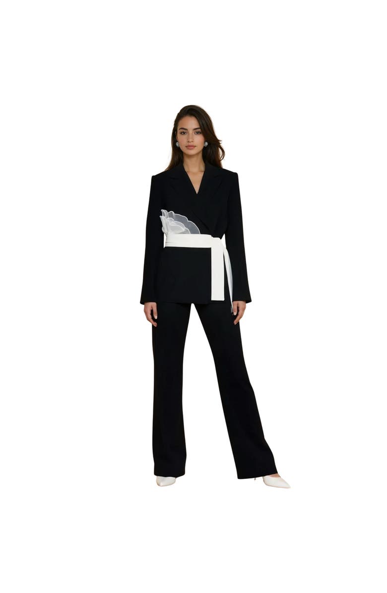 AKALIA Roset Blazer with Belt, Main, color, Black