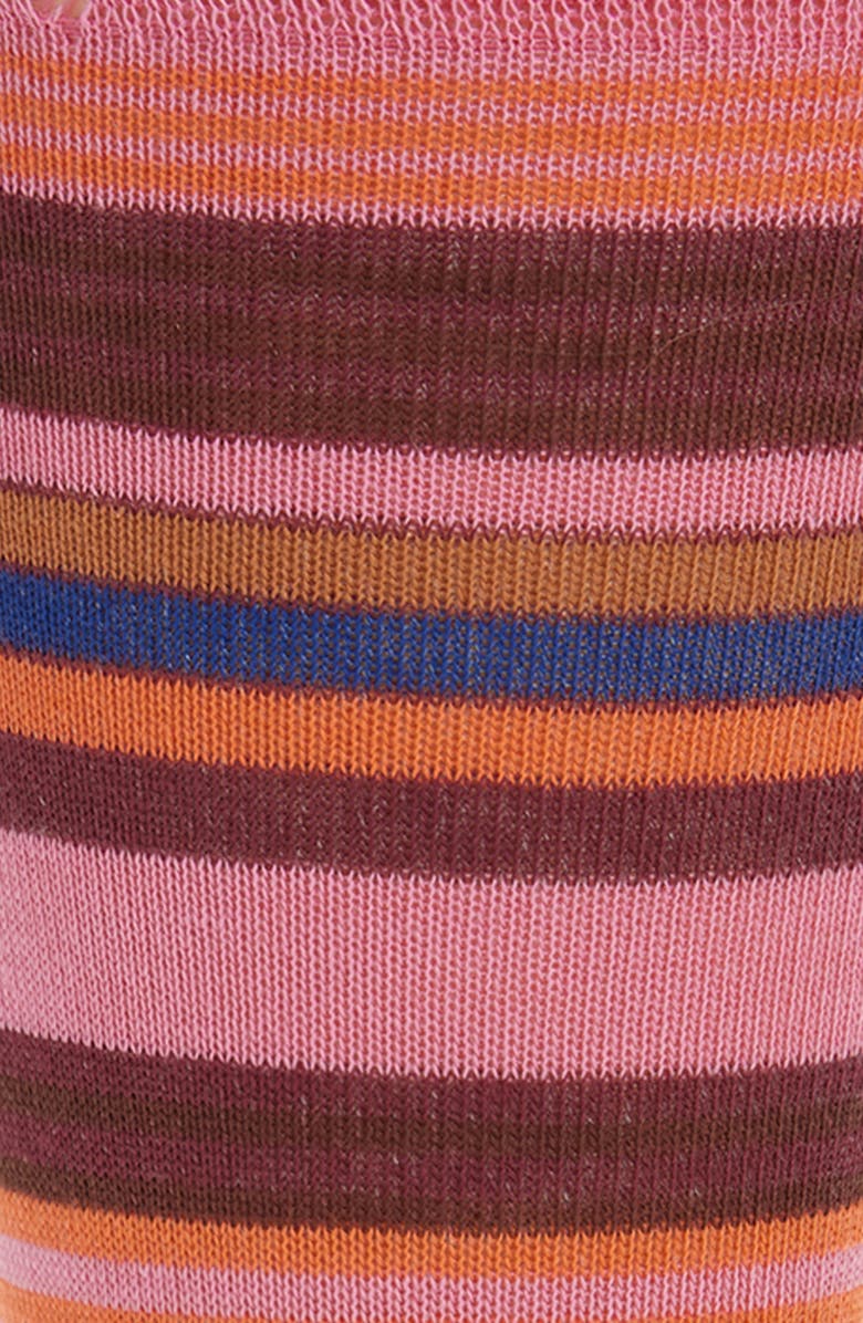 Paul Smith Niam Stripe Cotton Blend Dress Socks, Alternate, color, Light/ Pastel Pink