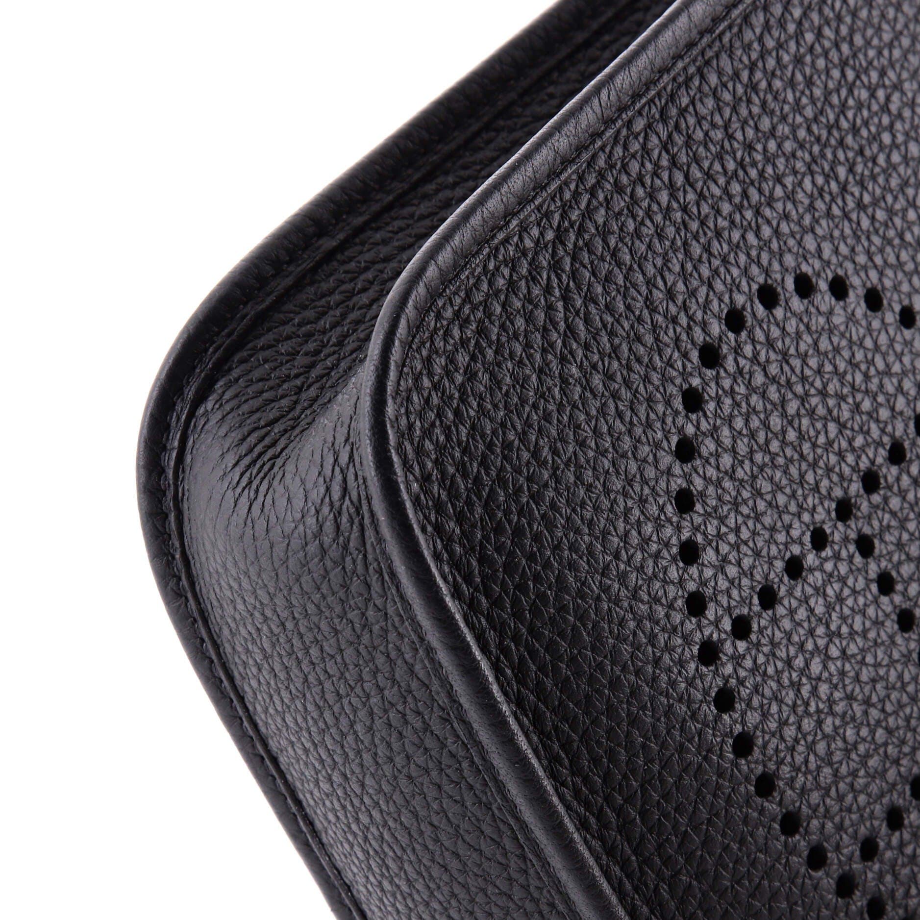 Pre-Owned Hermes Evelyne Bag Gen III Clemence TPM, Alternate, color, Noir