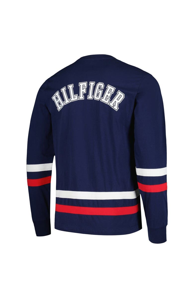 Tommy Hilfiger Men's Tommy Hilfiger Navy/Red New England Patriots Nolan Long Sleeve T-Shirt, Alternate, color, Navy