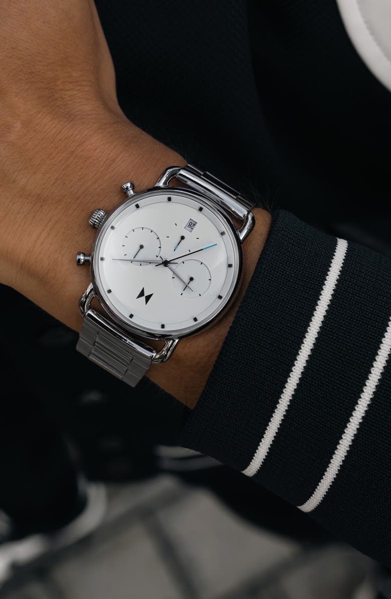 MVMT Blacktop Chronograph Bracelet Watch, 42mm, Alternate, color,