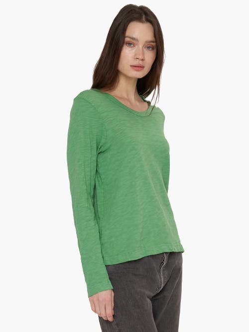 Wilt Clothing Baby Fit Long Sleeve Shrunken Crew Top In Red