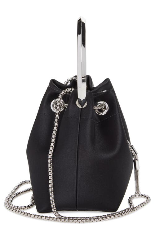Jimmy Choo Bon Bon Top-handle Bucket Bag In Black