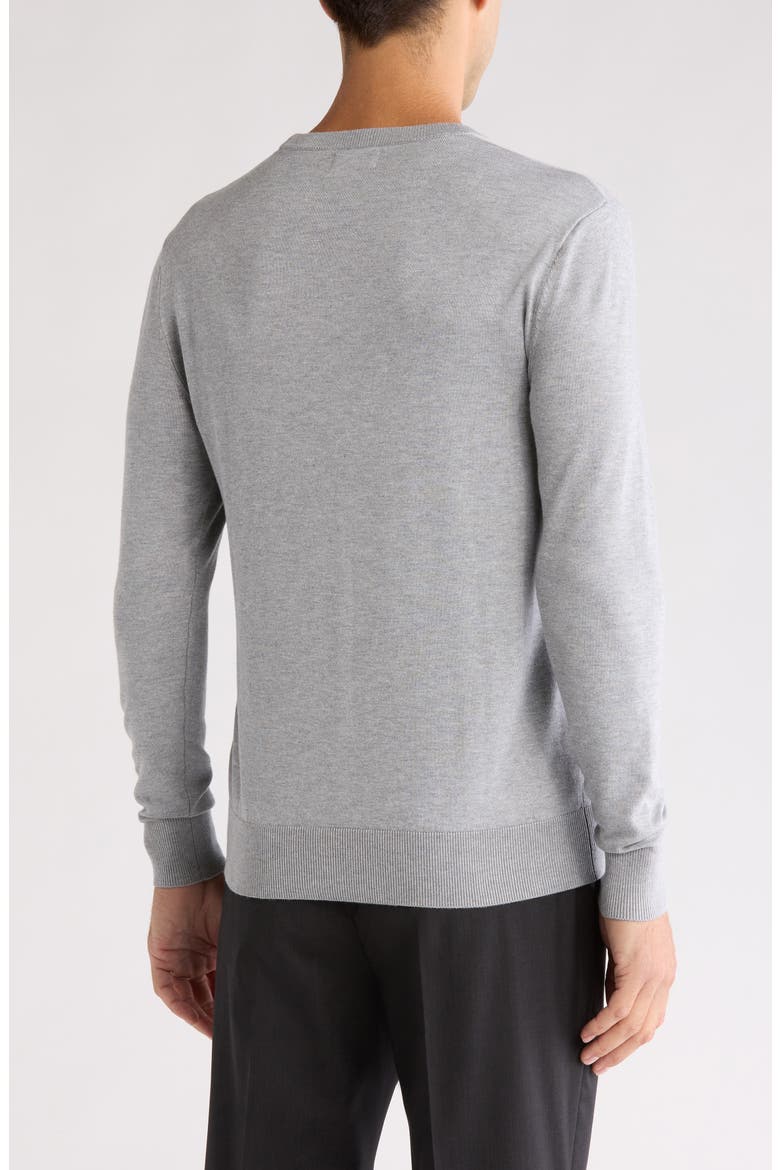 Solid Crewneck Pullover, Alternate, color, CHARCOAL