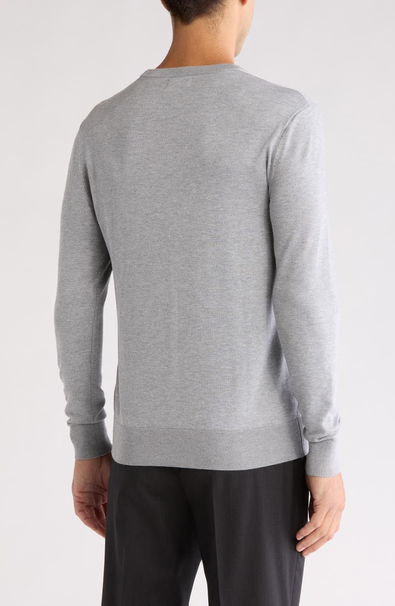 TOM BAINE Solid Crewneck Pullover, Alternate, color, Grey