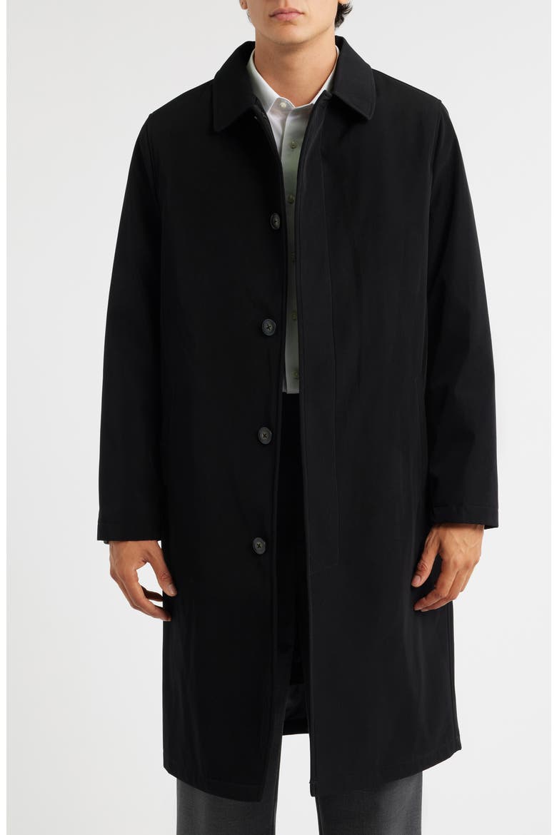 Joshua Hooded Raincoat, Main, color, BLACK