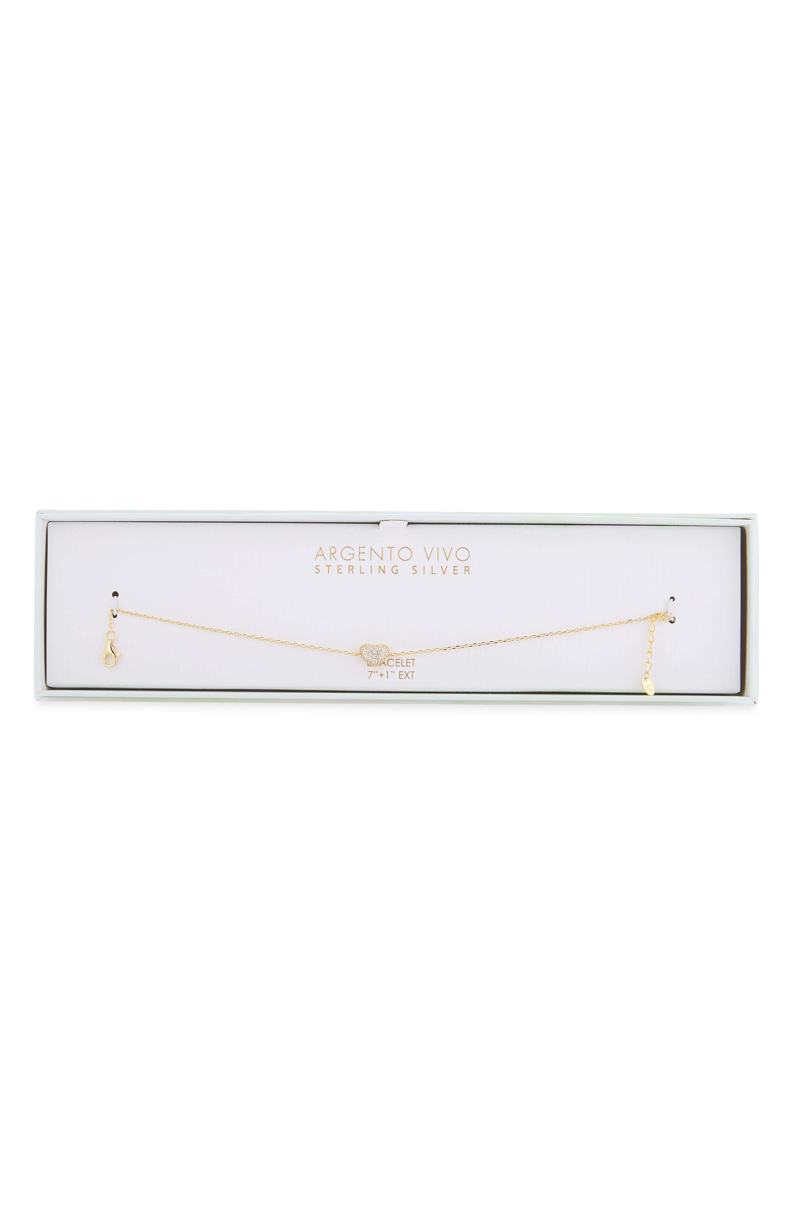 Pav Bubble Heart Bracelet
