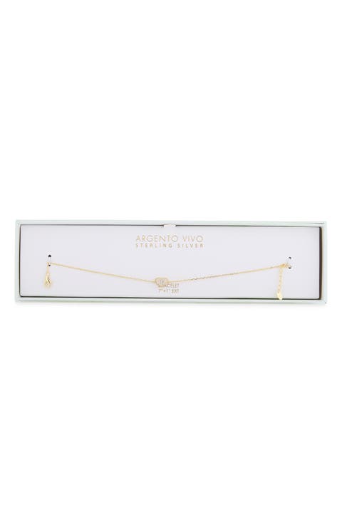 Pav Bubble Heart Bracelet