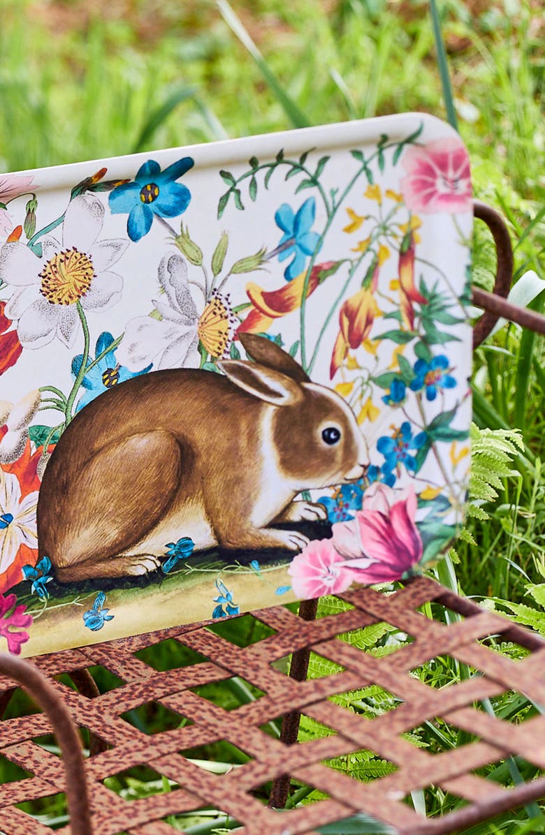 Caskata Bunny Maximus Large Rectangular Birchwood Tray - Wood & Melamine, Alternate, color, Bunny Maximus Tray