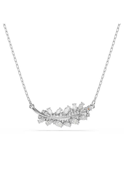 Vienna Feather Pendant Necklace