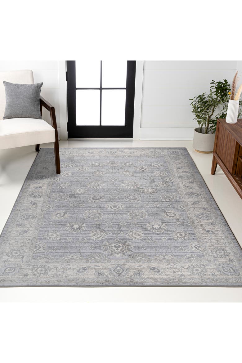 Modern Persian Vintage Moroccan Traditional Area Rug, Alternate, color, Light Gray