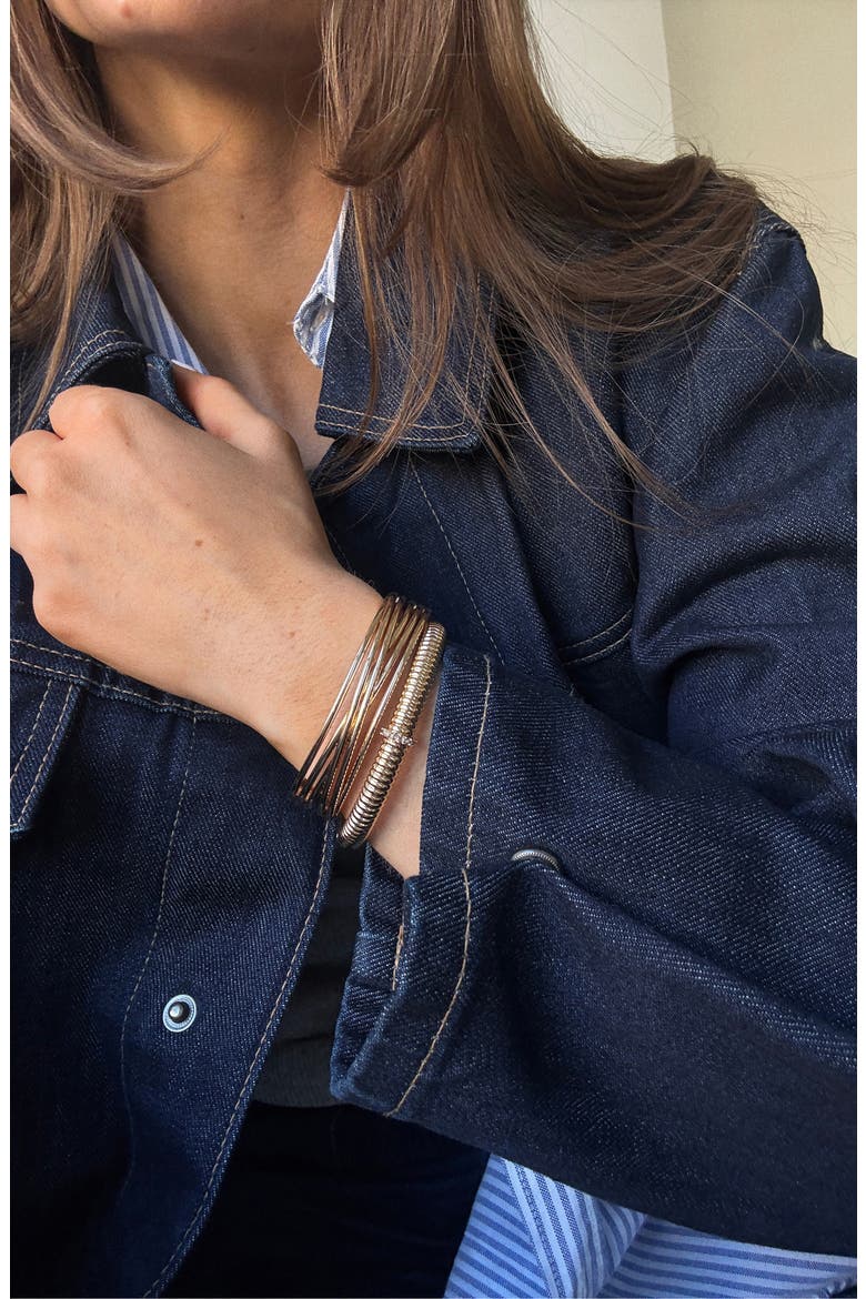 Dina Hinge Bracelet, Alternate, color, GOLD