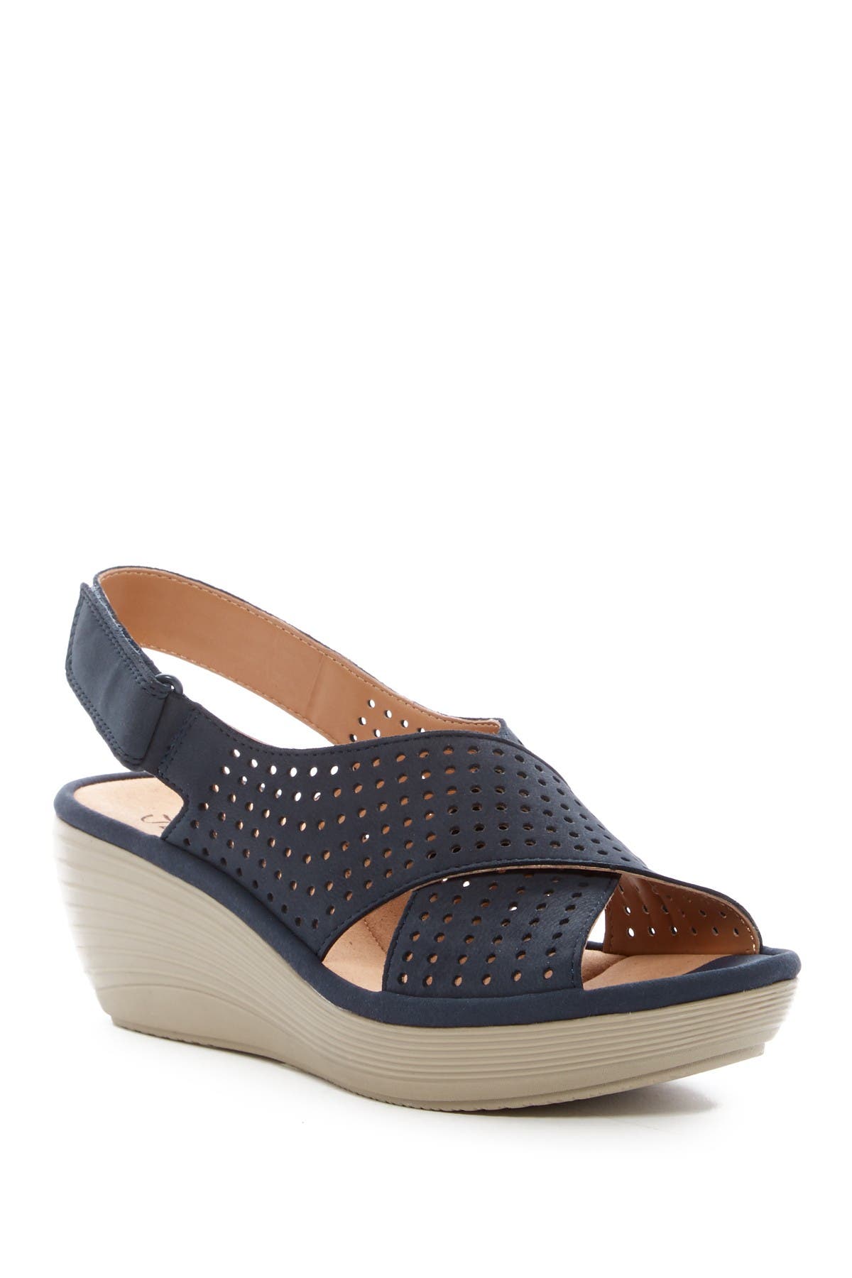 Clarks<sup>®</sup> Reedly Variel Platform Wedge Sandal, Alternate, color, 