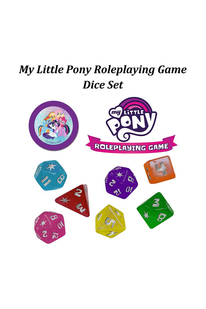 My Little Pony Roleplaying Game Dice Set Rpg Accessory, Alternate, color, Multicolored