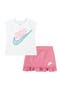 Stretch Cotton Graphic T-Shirt & Skort Set
