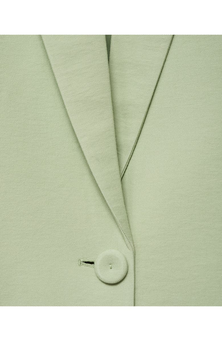 MANGO Straight Fit Suit Jacket, Alternate, color, Pastel Green