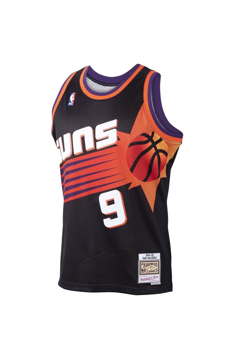 Mitchell & Ness Men's Mitchell & Ness Dan Majerle Black Phoenix Suns 1994/95 Hardwood Classics Swingman Jersey, Alternate, color, 