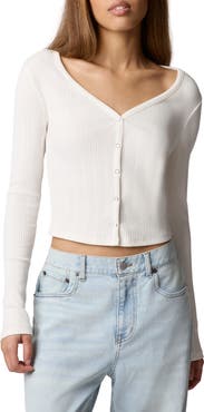 Florence by Mills Ribbed Henley Cardigan