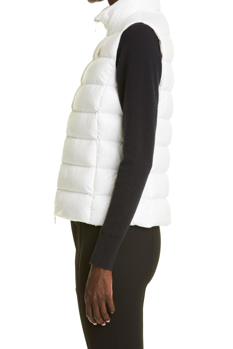 Ghany Nylon Laqué Down Puffer Vest, Alternate, color, WHITE