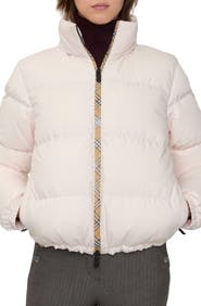 Burberry Check Trim Ambleside Puffer Jacket