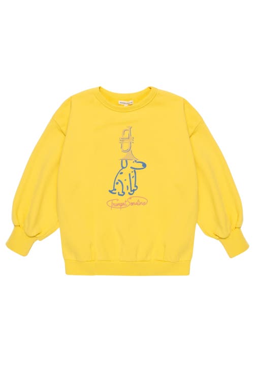 The Sunday Collective Organic Weekend Sweatshirt In Yellow