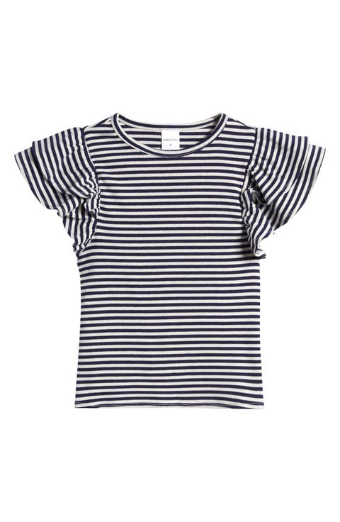 Kids' Flutter Sleeve Rib T-Shirt (Toddler, Little Kid & Big Kid)