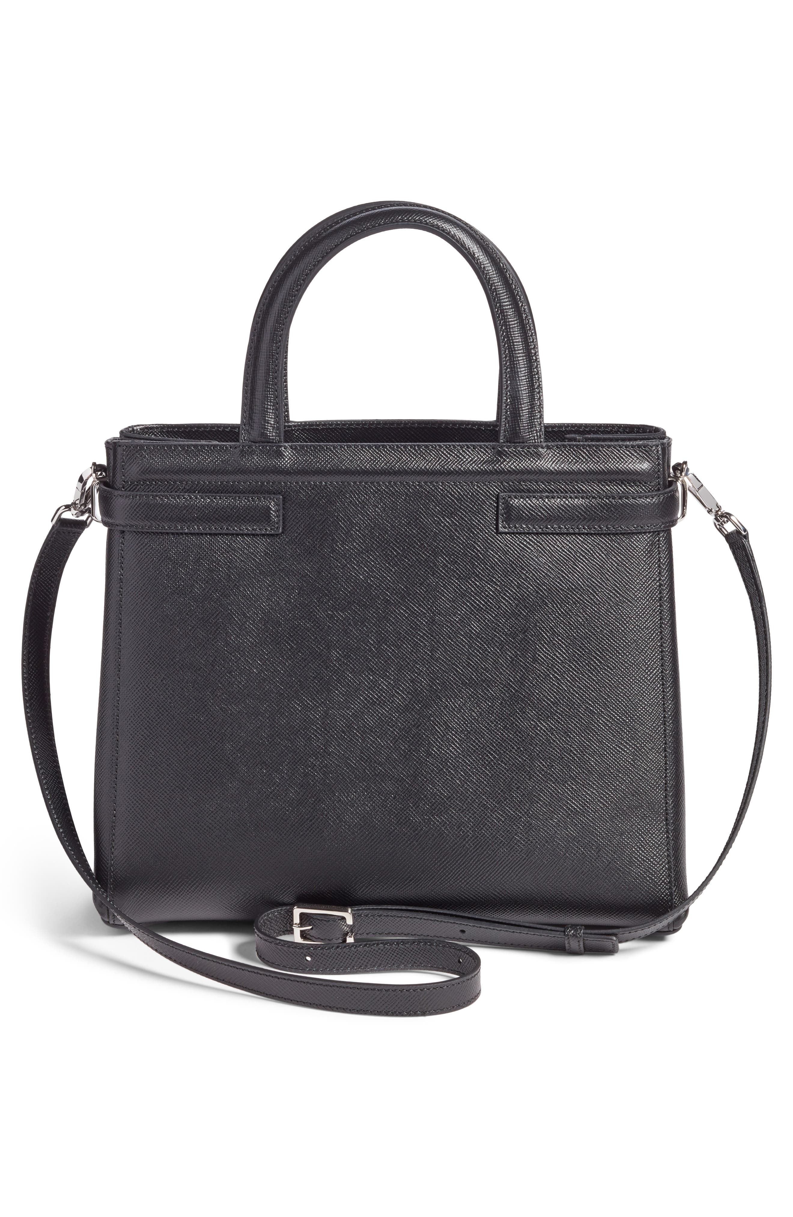 Serapian Milano Small Meline Evolution Leather Bag, Alternate, color, 