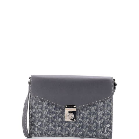 Chypre Wallet on Strap Coated Canvas with Leather