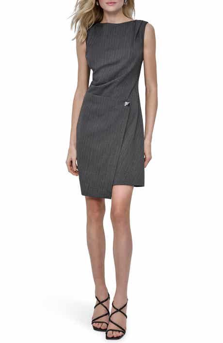 DKNY Faux Wrap Dress