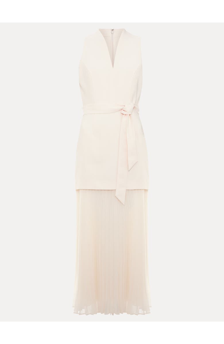 Phase Eight Pia Pleated Midi Dress, Alternate, color, Ivory