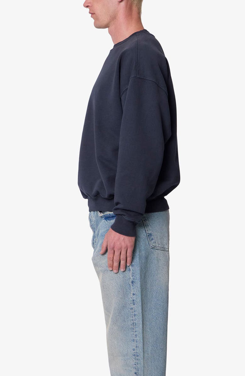 mnml Heavyweight Basic Crewneck Sweatshirt, Alternate, color, Washed Black