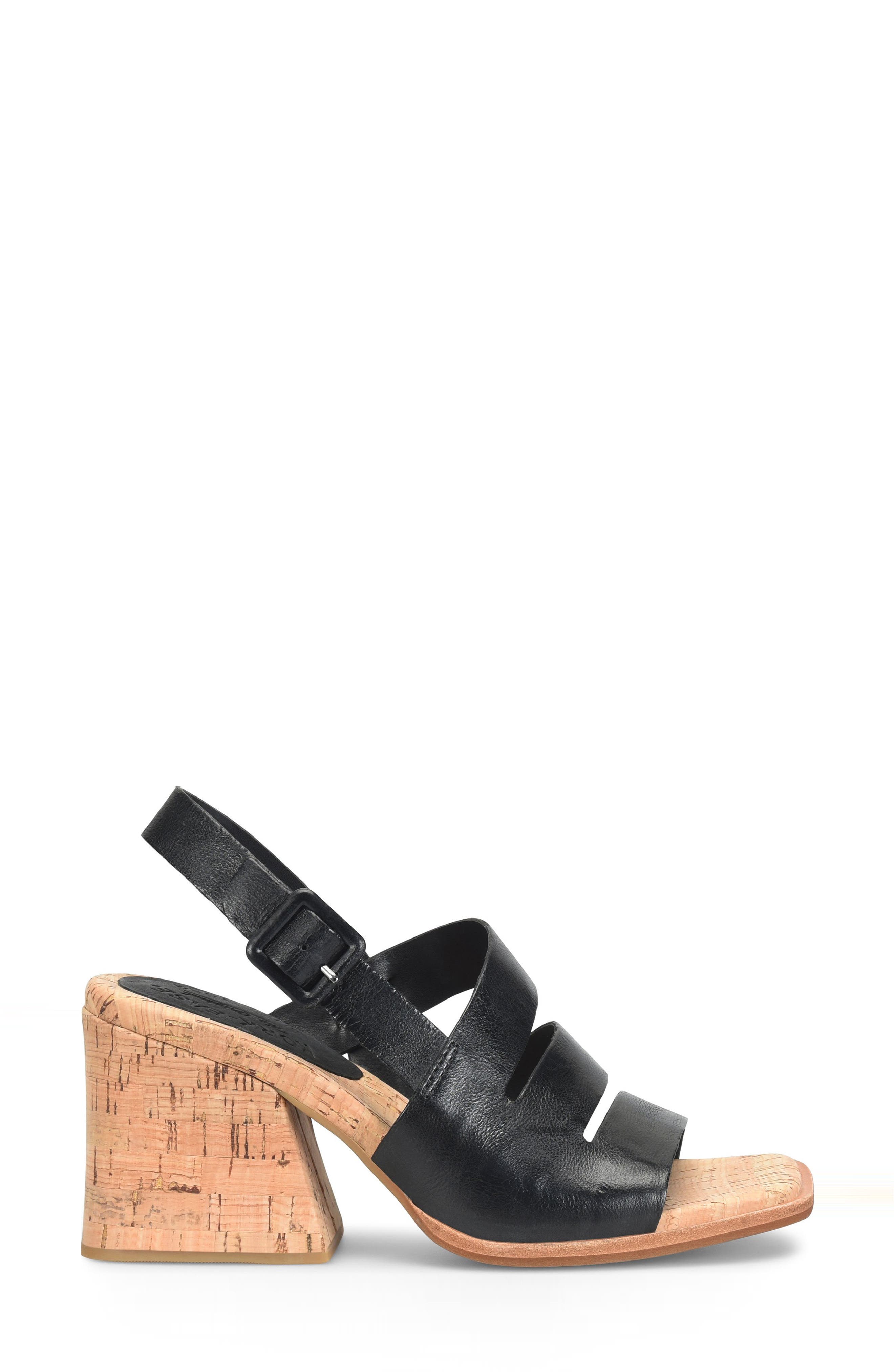 Kork-Ease<sup>®</sup> Cate Slingback Sandal, Alternate, color, Black Leather