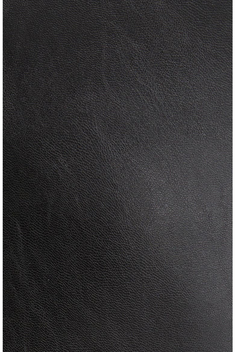 Rinna Faux Leather Bodysuit, Alternate, color, BLACK