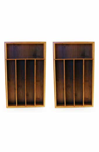Berghoff International 5-Slot Bamboo Flatware Organizer - Set of 2