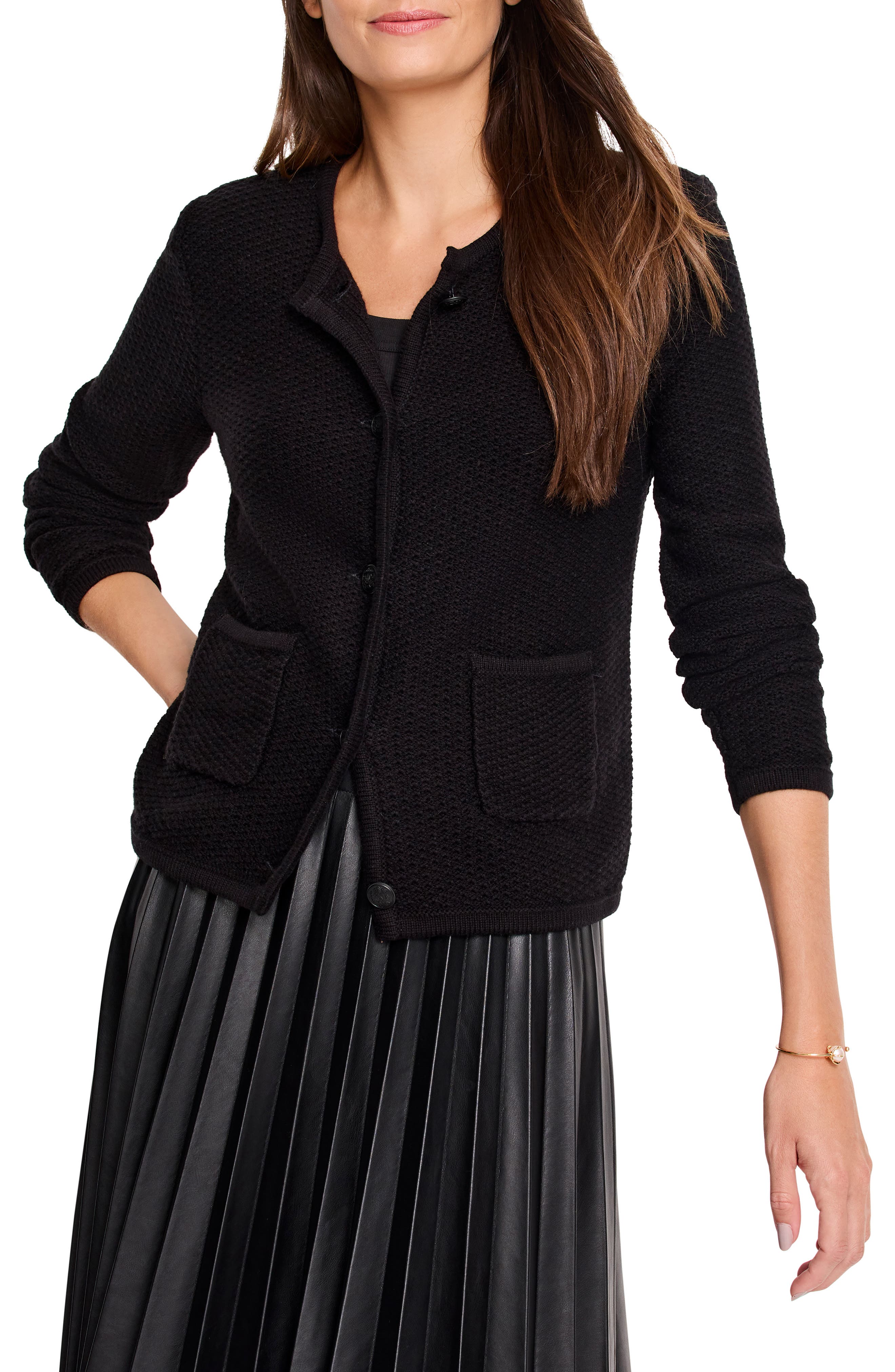 NIC+ZOE Textured Knit Jacket | Nordstromrack