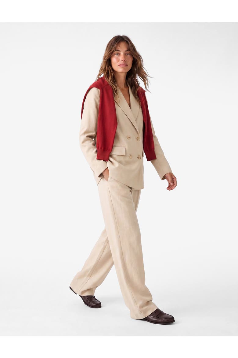 Wide Leg Trousers, Main, color, STONE