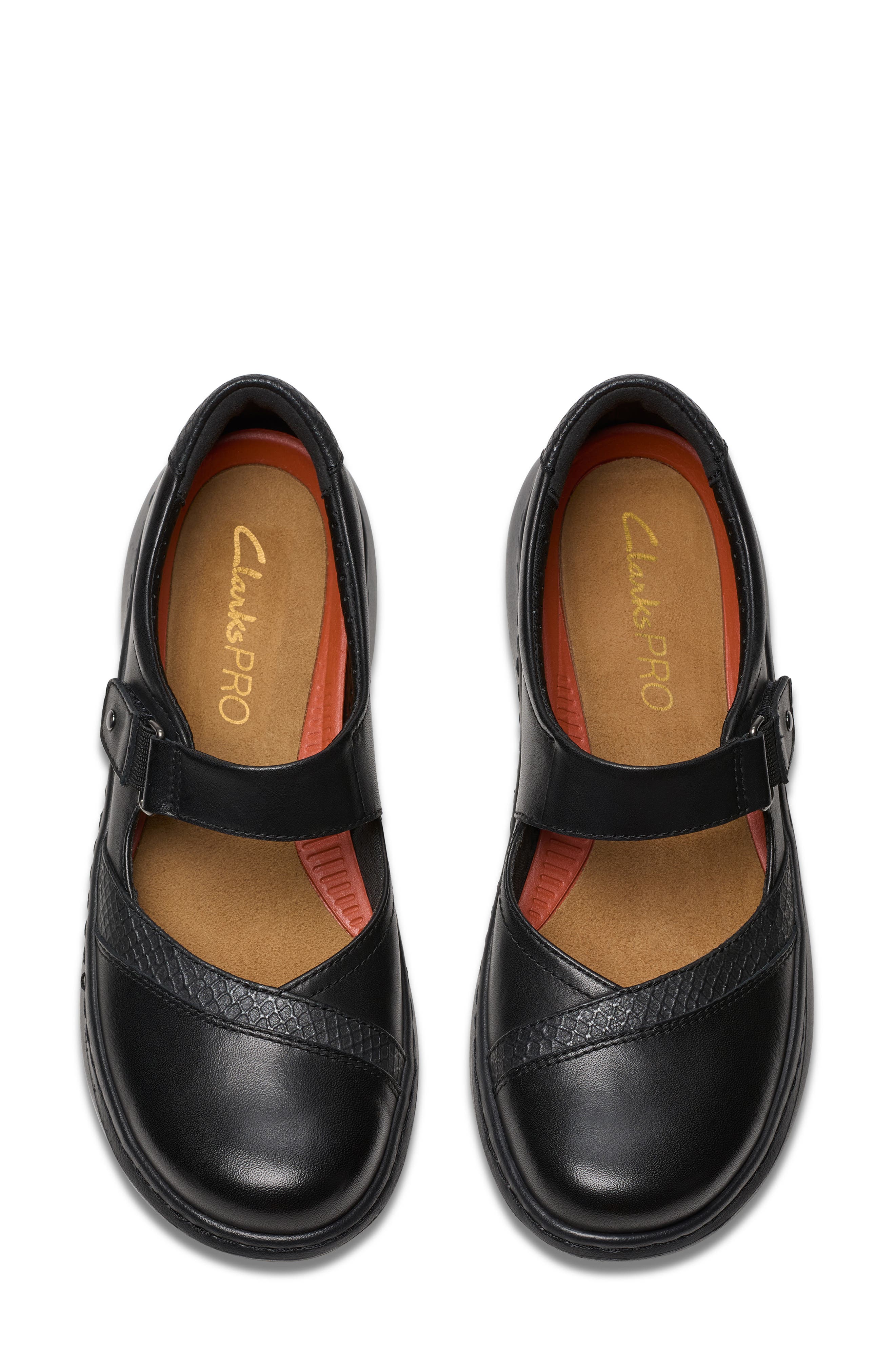 Clarks<sup>®</sup> Pro Pace Mary Jane Flat, Alternate, color, Black Leather